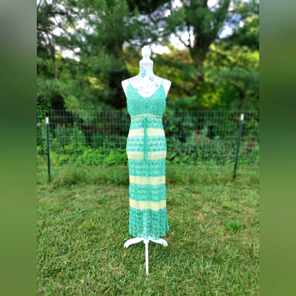 Vtg Krosetta by Papillon Dress